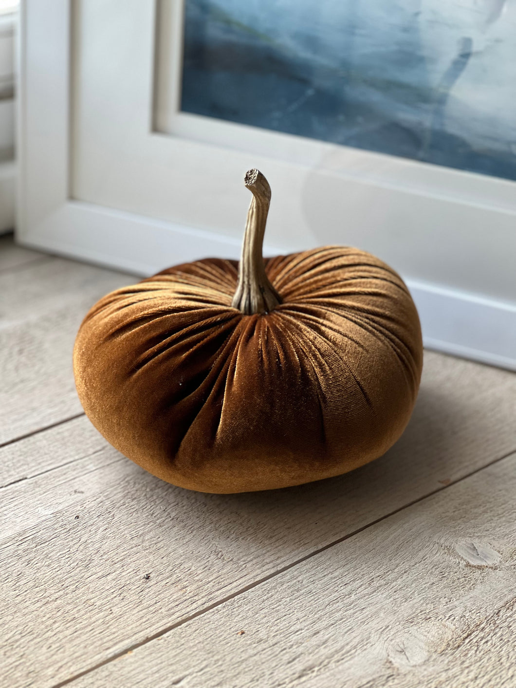 Brown Velvet Pumpkin