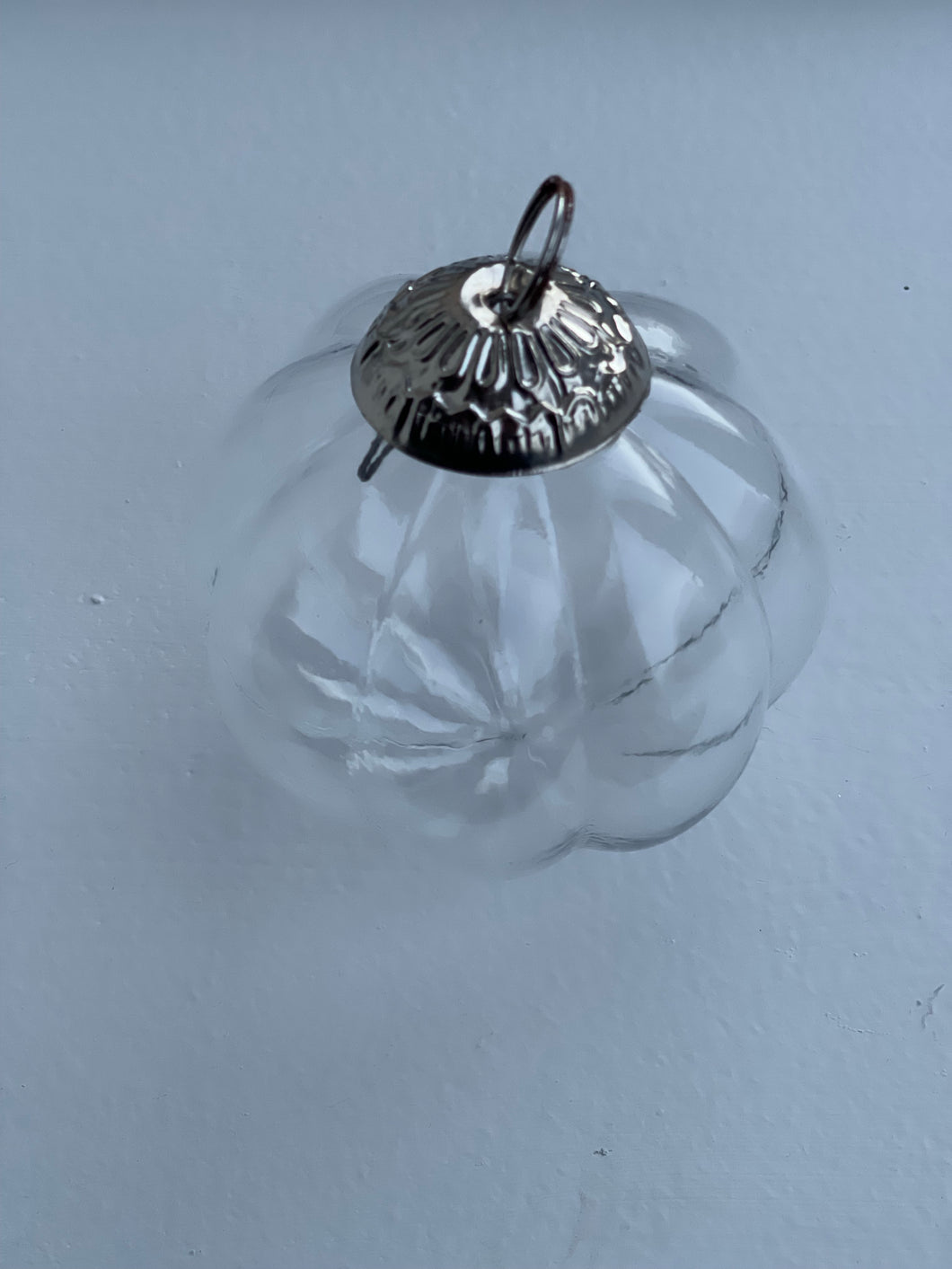 Pumpkin glass bauble