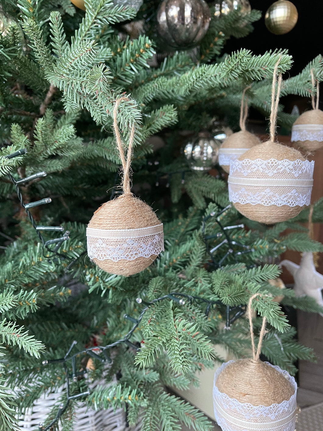 Christmas Jute Bauble